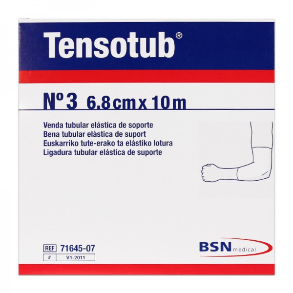 Tensotub Nº 3 Extremities Medium Adults: Light compression elastic tubular bandage (6.8 cm x 10 meters) Tensotub Nº 3 Extremities Medium Adults: Light compression elastic tubular bandage (6.8 cm x 10 meters)